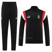 Chandal de Chaqueta del AC Milan 2023-2024 Negro