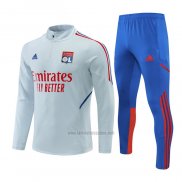 Chandal de Sudadera del Lyon 2022-2023 Gris