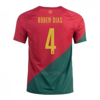 Camiseta Portugal Jugador Ruben Dias Primera 2022