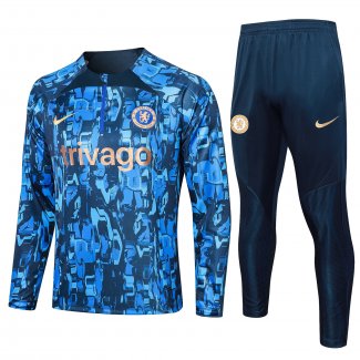 Chandal de Sudadera del Chelsea 2023-2024 Azul