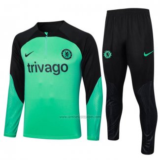 Chandal de Sudadera del Chelsea 2023-2024 Verde