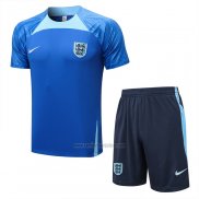 Chandal del Inglaterra Manga Corta 2022-2023 Azul - Pantalon Corto