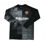 Camiseta Barcelona Portero Manga Larga 2021-2022 Negro