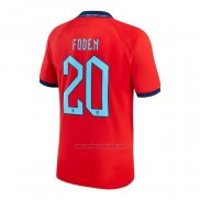 Camiseta Inglaterra Jugador Foden Segunda 2022