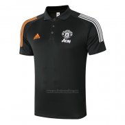 Camiseta Polo del Manchester United 2020-2021 Gris