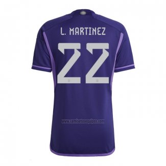 Camiseta Argentina Jugador L.Martinez Segunda 2022