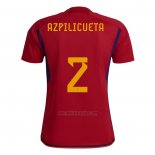 Camiseta Espana Jugador Azpilicueta Primera 2022