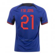 Camiseta Paises Bajos Jugador F.De Jong Segunda 2022