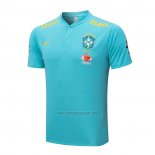 Camiseta Polo del Brasil 2022-2023 Azul