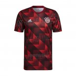 Camiseta Pre Partido del Bayern Munich 2022 Rojo y Negro