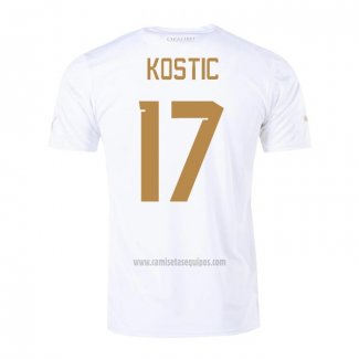 Camiseta Serbia Jugador Kostic Segunda 2022