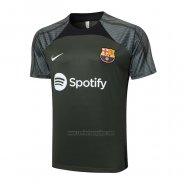 Camiseta de Entrenamiento Barcelona 2023-2024 Verde Oscuro