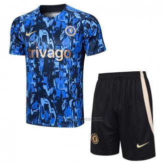 Chandal del Chelsea Manga Corta 2023-2024 Azul - Pantalon Corto