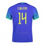Camiseta Brasil Jugador E.Militao Segunda 2022