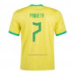 Camiseta Brasil Jugador Paqueta Primera 2022