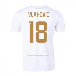 Camiseta Serbia Jugador Vlahovic Segunda 2022