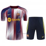 Chandal del Barcelona Manga Corta 2023 Azul y Rojo - Pantalon Corto