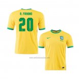 Camiseta Brasil Jugador R.Firmino Primera 2020-2021