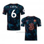 Camiseta Chelsea Jugador T.Silva Tercera 2021-2022