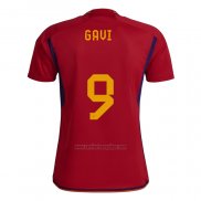 Camiseta Espana Jugador Gavi Primera 2022