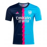 Camiseta Pre Partido del Arsenal 2023 Azul