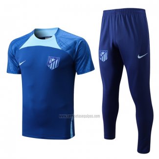 Chandal del Atletico Madrid Manga Corta 2022-2023 Azul