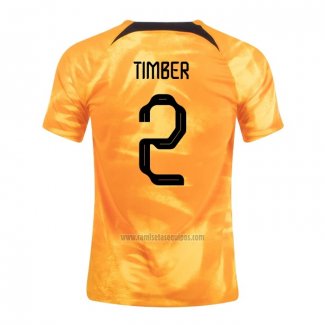 Camiseta Paises Bajos Jugador Timber Primera 2022