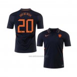 Camiseta Paises Bajos Jugador Van De Beek Segunda 2020-2021