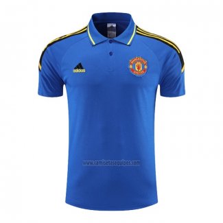 Camiseta Polo del Manchester United 2022-2023 Azul