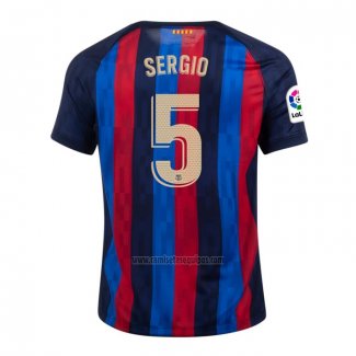 Camiseta Barcelona Jugador Sergio Primera 2022-2023