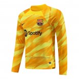Camiseta Barcelona Portero Manga Larga 2023-2024 Amarillo