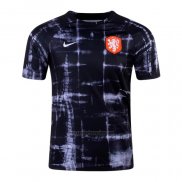 Camiseta Pre Partido del Paises Bajos 2022 Negro