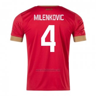 Camiseta Serbia Jugador Milenkovic Primera 2022