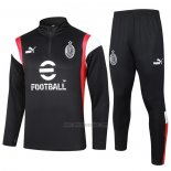 Chandal de Sudadera del AC Milan 2023-2024 Negro