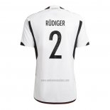 Camiseta Alemania Jugador Rudiger Primera 2022