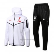 Chandal con Capucha del Liverpool 2022-2023 Blanco