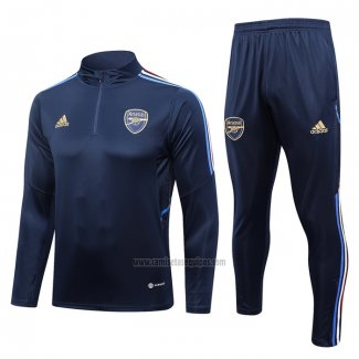 Chandal de Sudadera del Arsenal 2023-2024 Azul