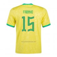 Camiseta Brasil Jugador Fabinho Primera 2022