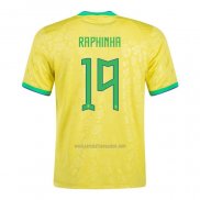 Camiseta Brasil Jugador Raphinha Primera 2022