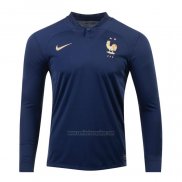 Camiseta Francia Primera Manga Larga 2022