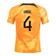 Camiseta Paises Bajos Jugador Virgil Primera 2022