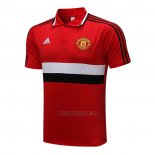 Camiseta Polo del Manchester United 2021-2022 Rojo