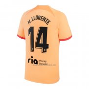 Camiseta Atletico Madrid Jugador M.Llorente Tercera 2022-2023