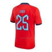 Camiseta Inglaterra Jugador Saka Segunda 2022