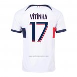 Camiseta Paris Saint-Germain Jugador Vitinha Segunda 2023-2024