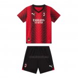 Camiseta AC Milan Primera Nino 2023-2024