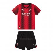 Camiseta AC Milan Primera Nino 2023-2024