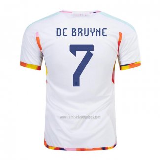 Camiseta Belgica Jugador De Bruyne Segunda 2022