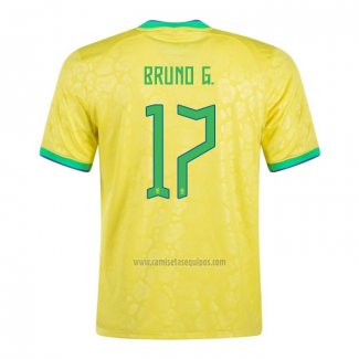 Camiseta Brasil Jugador Bruno G. Primera 2022