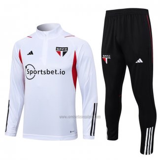 Chandal de Sudadera del Sao Paulo 2023-2024 Blanco